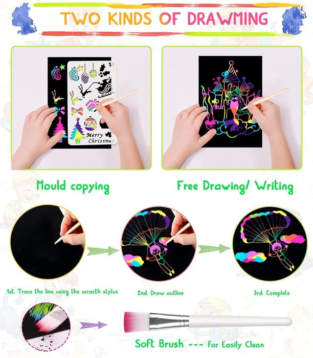 Thumbnail 4 de Smarkids 143 Hojas de Rascar colores kit creativo