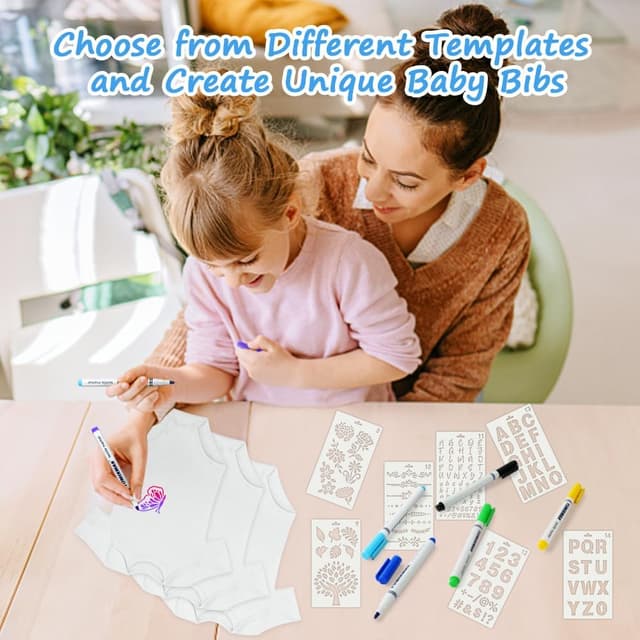 Thumbnail 5 de Vicloon Bavoirs Bébé à peindre 3 pcs 🎨