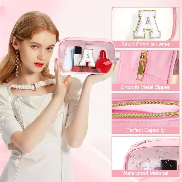 Detalle 1 de SEFORICO Clear Toiletry Bags personalised makeup bag (9–13 years) waterproof travel accessory gift