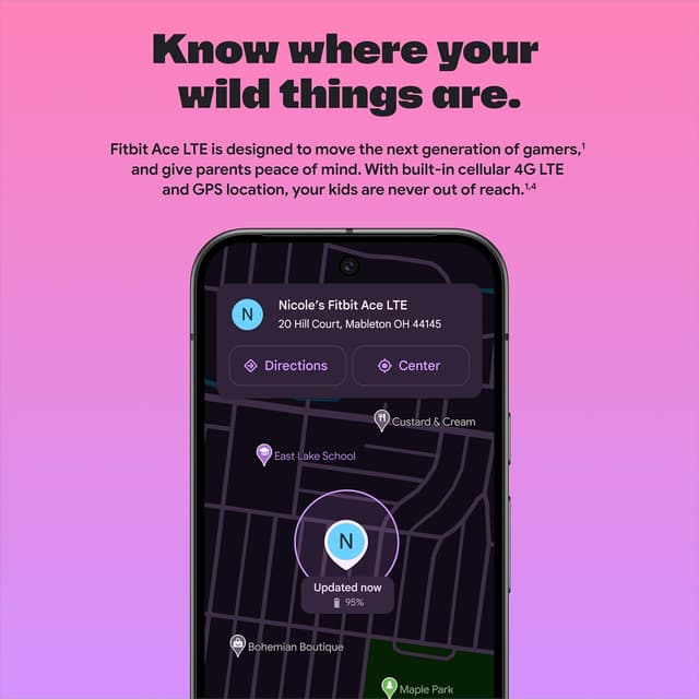 Thumbnail 4 de Fitbit Ace LTE Kids Smartwatch 16+h