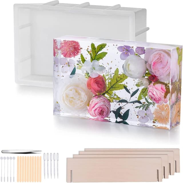 Imagen de Silikonformen Epoxidharz Groß Rechteckig 8.8×6×2 inch en OfertitasTOP