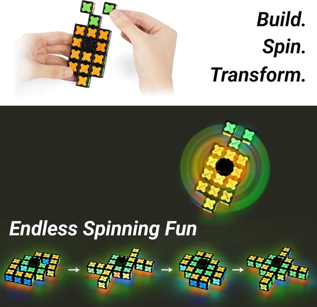 Thumbnail 4 de TOSY Fidget Spinner Glow 16 pièces ⚙