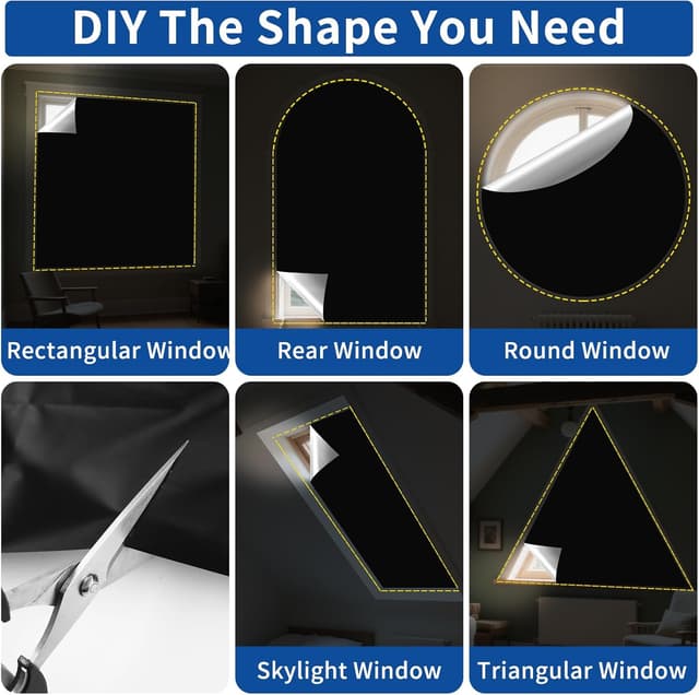 Detalle 2 de Blackout Blind 200 x 150 cm Stick on