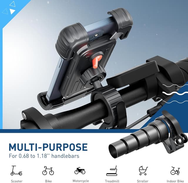 Detalle 2 de Hiboy Bike Phone Holder 360° Rotatable Mount