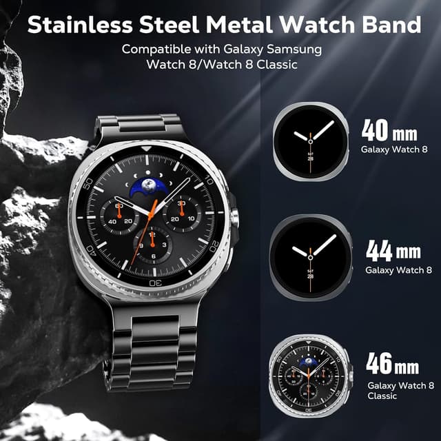 Detalle 2 de TiMOVO Metal Strap for Samsung Galaxy Watch 8 44 mm