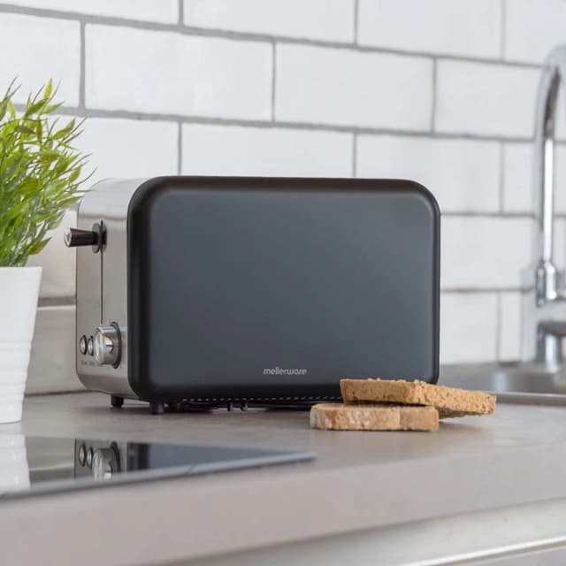 Detalle 2 de Mellerware CRISPY Black Tostador 2 ranuras