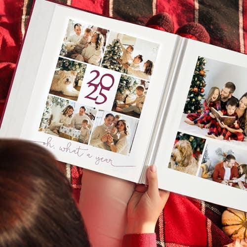 Thumbnail 8 de Vienrose álbum de fotos autoadhesivo 28x27 cm con funda de lino y bolígrafo metálico