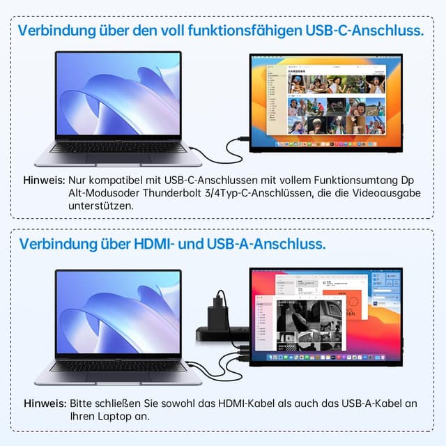 Thumbnail 4 de CAPERAVE 15,6 Zoll Tragbarer Touchmonitor