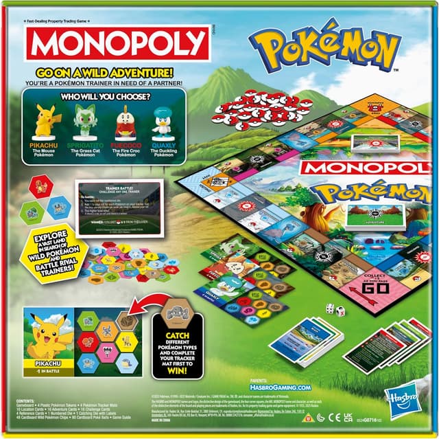 Thumbnail 3 de Monopoly Pokémon Edition Board Game