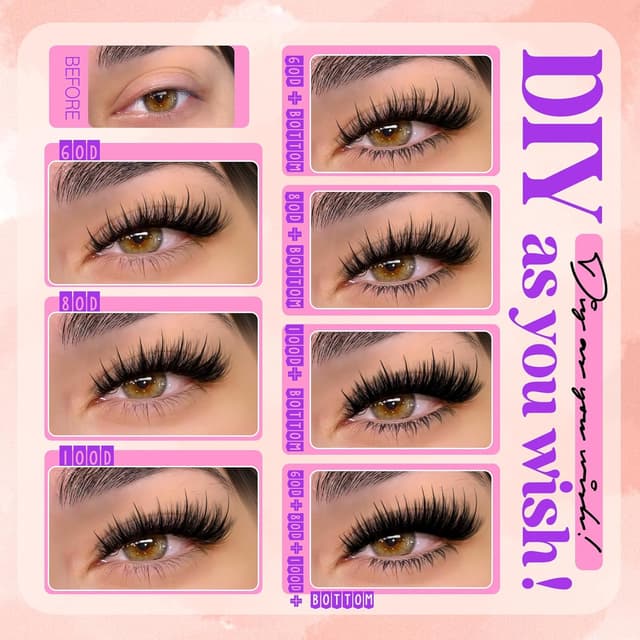 Detalle 1 de YDAGKH Volume Lash Clusters 296Pcs