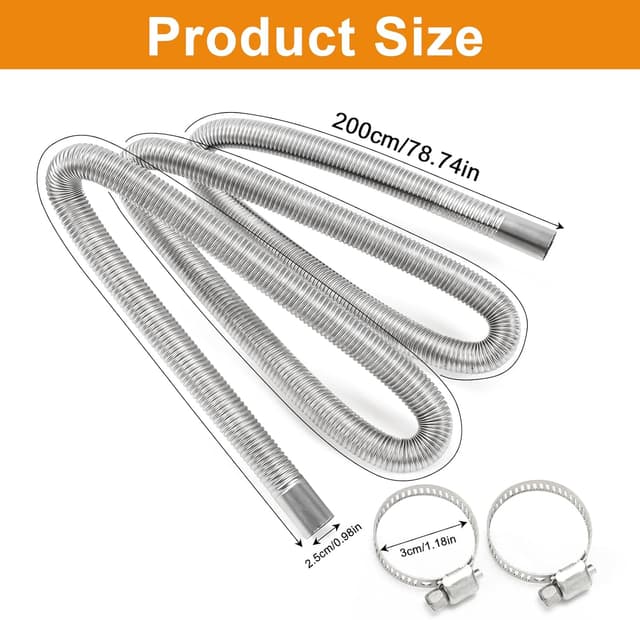 Thumbnail 1 de Auspuffrohr Edelstahl 100 cm für Standheizung