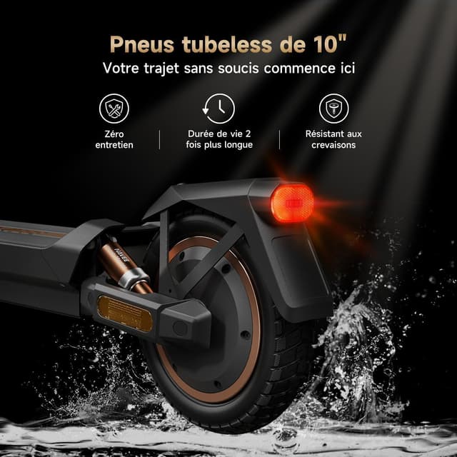 Detalle de NAVEE GT3 – Trottinette électrique adulte jusqu’à 75 km, moteur 700 W/1000 W et Apple Find My