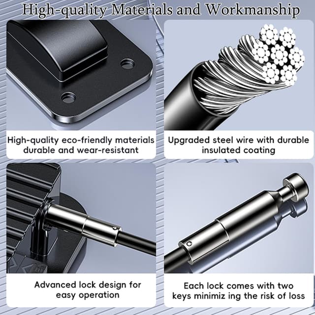 Thumbnail 4 de Verbesserte Kühlschrank-Kombinationsschlösser 2er-Set: Passwortschloss für Kinder