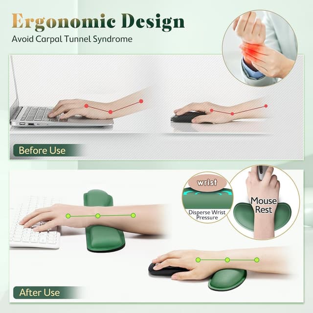 Detalle 1 de Gimars Handballenauflage Tastatur, 3 cm