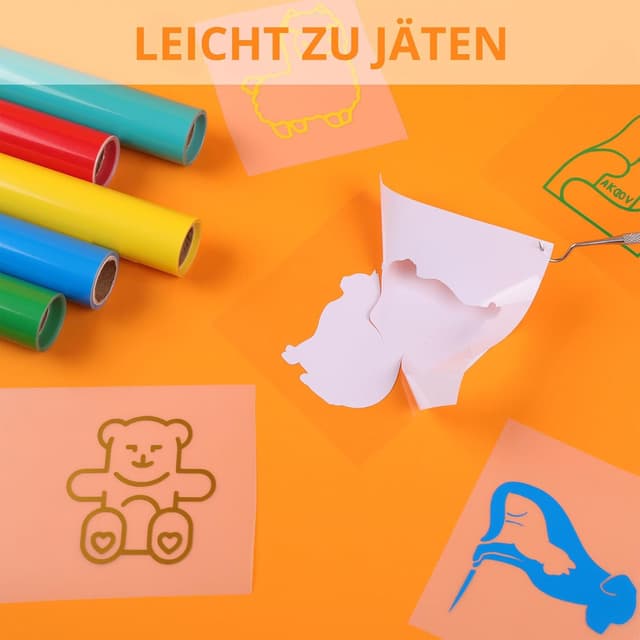 Thumbnail 3 de HTVRONT Vinylfolie Plotterfolie 14 Rollen 30 cm