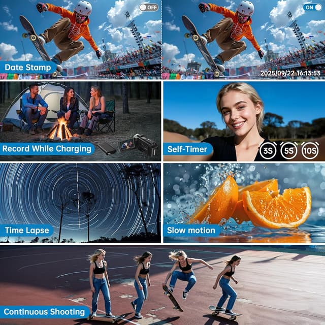 Thumbnail 6 de 8K Video Camera Camcorder 88MP 18X Zoom