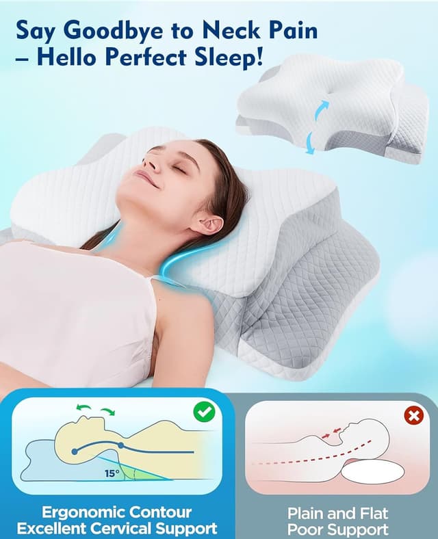 Detalle de Hydomi Cervical Memory Foam Adjustable Orthopaedic Pillow