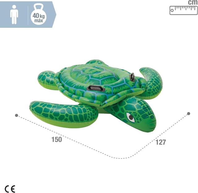 Thumbnail 3 de Intex Lil' Sea Turtle Ride-On Aufblasbares Reittier Blau