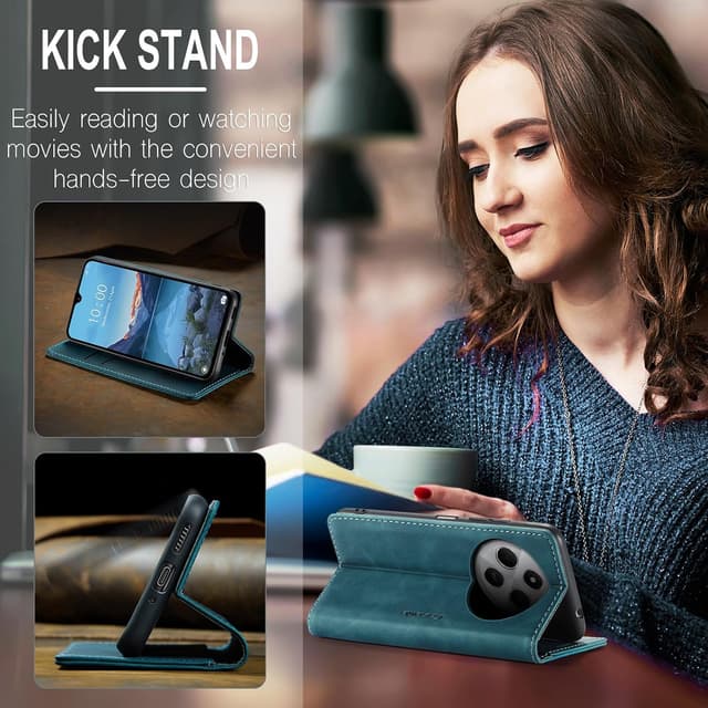 Thumbnail 6 de Monweicz Redmi Note 14C Hülle Klappbar 360° Schutz