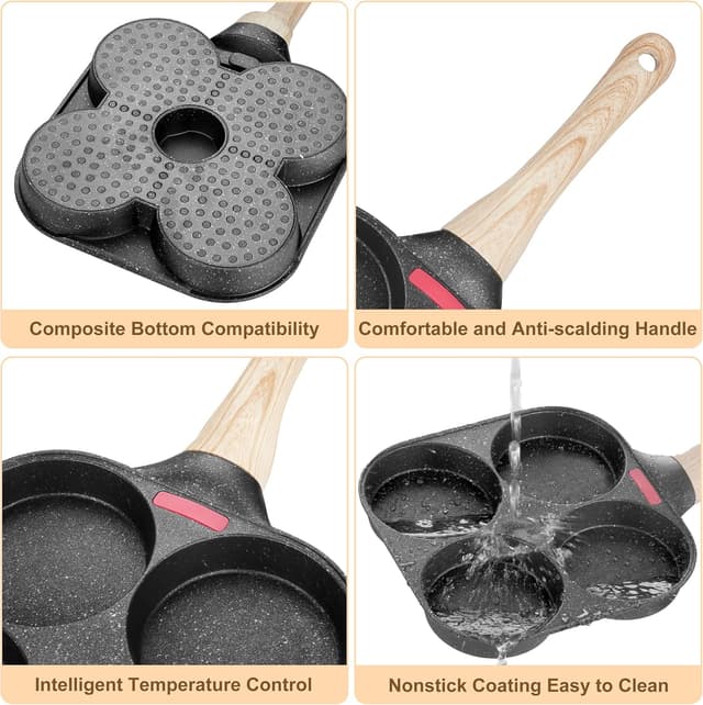 Thumbnail 5 de MyLifeUNIT Egg Frying Pan 4-Cup