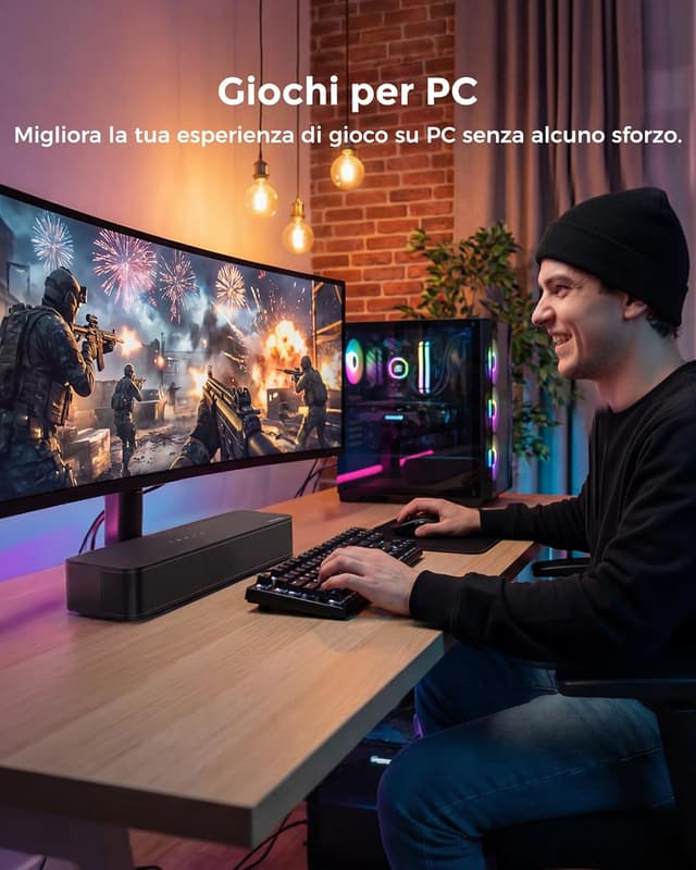 Thumbnail 6 de ULTIMEA Poseidon M20 Pro Soundbar 2.1 con subwoofer integrato, Bluetooth 5.4 e controllo via app