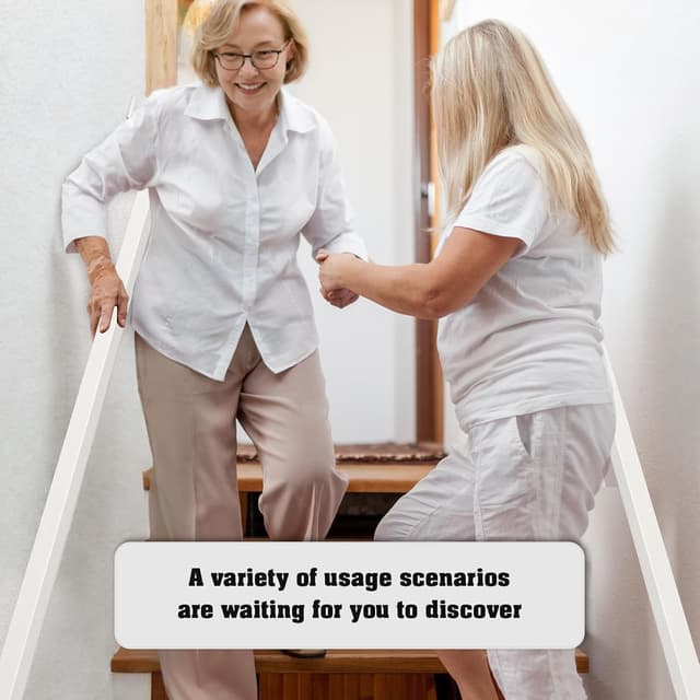 Detalle de Handlauf Treppengeländer innen 90 cm weiß – Treppengeländer Handlauf aus Eisen