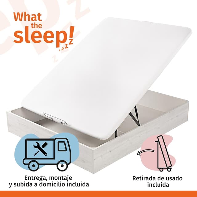 Detalle 2 de What The Sleep Canapé abatible 135x190🛏️, 6 Colores, Montaje y Retirada