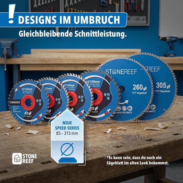 Thumbnail 6 de STONE REEF Sägeblatt 254x30 für Kreissägen – inkl. Adapter für Bohrung 20 & 16 mm