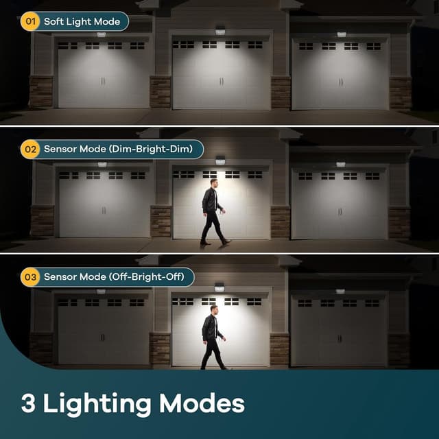 Detalle de Lot de 3 spots solaires Linkind avec détecteur de mouvement, lumière blanc chaud/froid et indice IP67