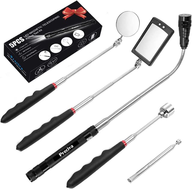 Detalle de 5 PCS Outil de Préhension Magnétique Télescopique LED