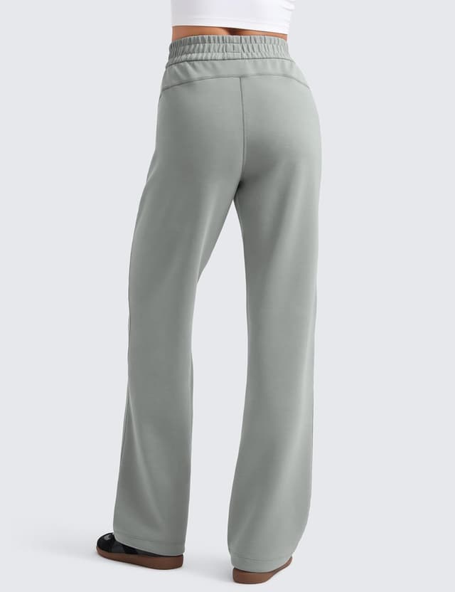 Detalle 2 de Pantaloni donna CRZ YOGA SoftAura a gamba dritta casual con tasche e coulisse interna (71/76/81 cm)