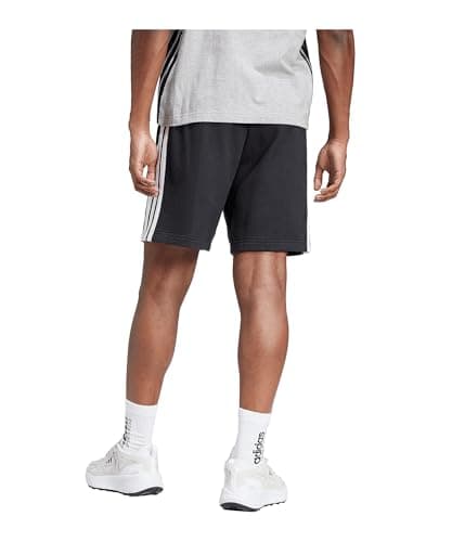 Detalle de adidas Uomo Essential Three Stripes French Terry Short en negro/blanco (talla M)
