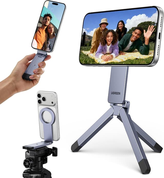 Detalle de UGREEN Trípode Magnético para Teléfono 11,5 cm
