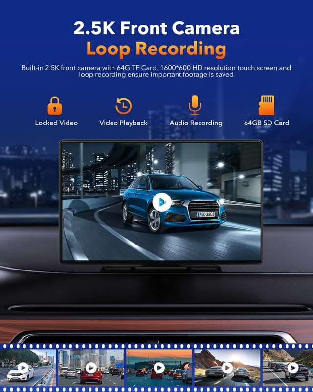 Detalle de Volam G00gle Mirror Link 9 Pulgadas CarPlay