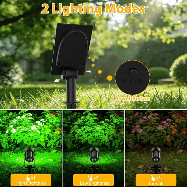 Thumbnail 6 de CORESLUX solar LED spotlights for outdoor garden uplighting (IP65 waterproof, stake lights)