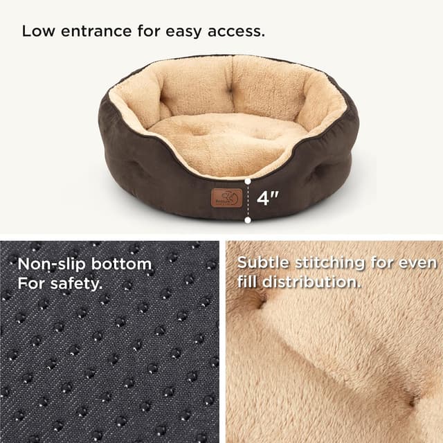 Detalle de Bedsure Cat Bed 51x48x15cm Round Washable