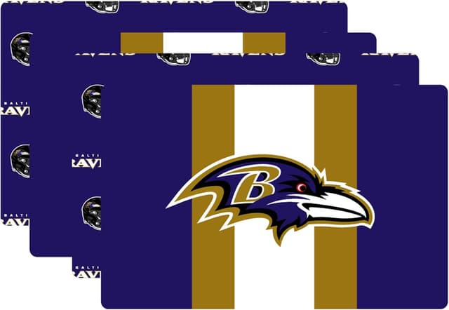 Detalle de Proformance Home NFL Big Logo Repeat 2-Sided Place Mat & Table Runner Set