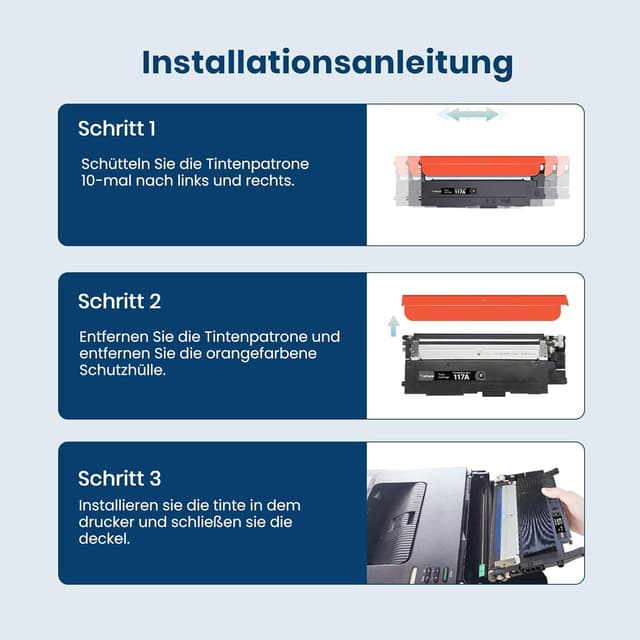 Detalle 2 de HP 117A Toner-Set Schwarz Cyan Gelb Magenta