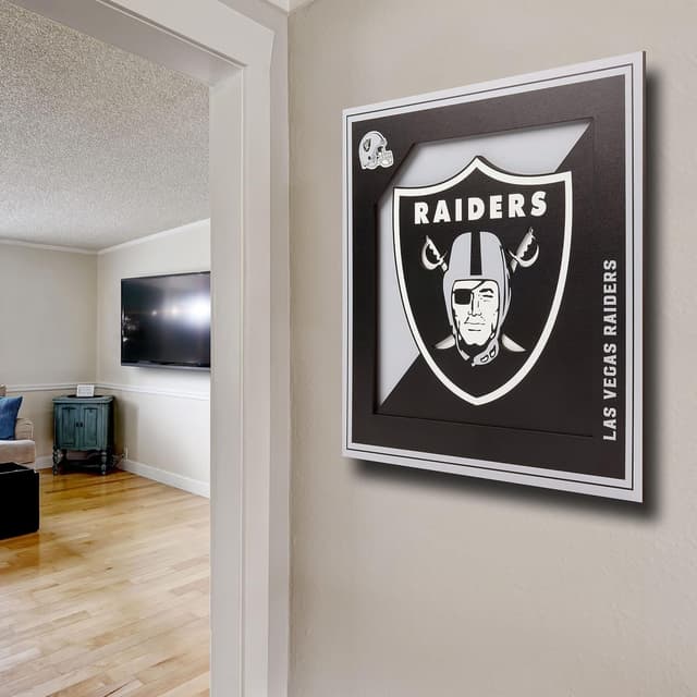 Detalle de YouTheFan NFL Officially-Licensed 3D Logo Series Wall Art (12” x 12”)