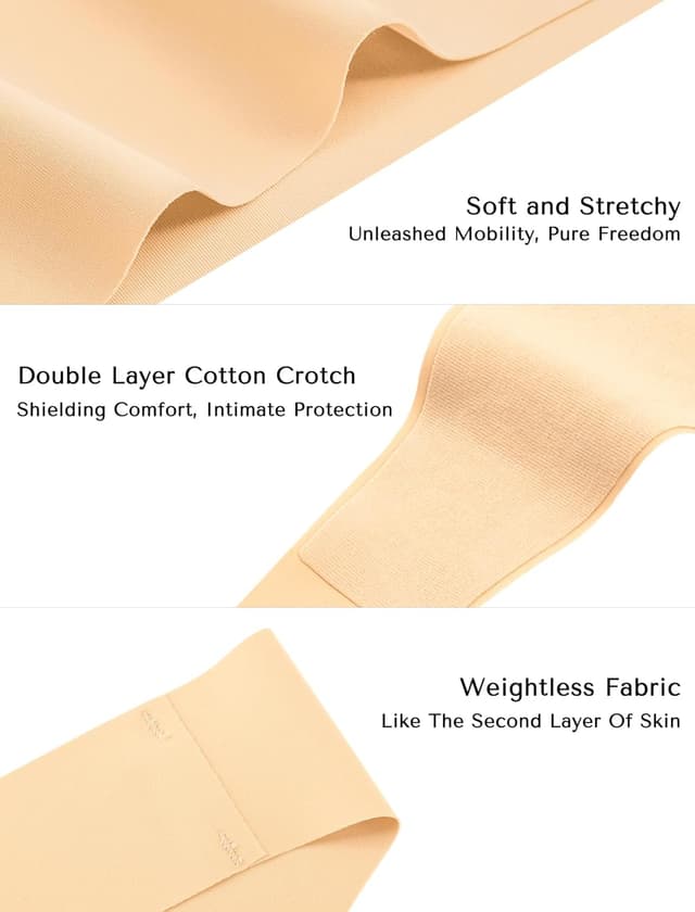 Thumbnail 4 de VOENXE Culotte sans Coutures Taille Basse 5pcs