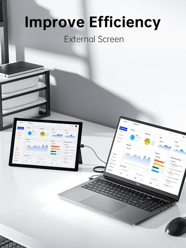 Detalle 2 de KAIGERR 16GB DDR4 512GB SSD 16-inch Windows 11 Laptop (Intel 12th Quad-Core, up to 3.4GHz)