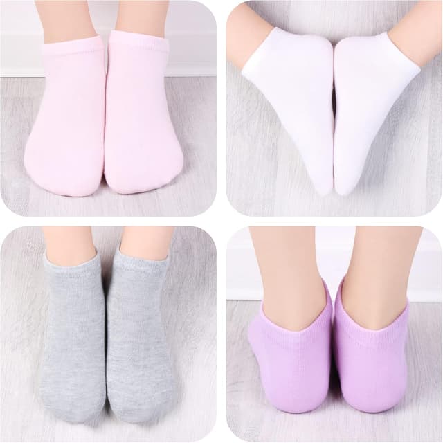 Detalle de Libella calzini da ginnastica per bambini (12 paia) a pois e righe colorati