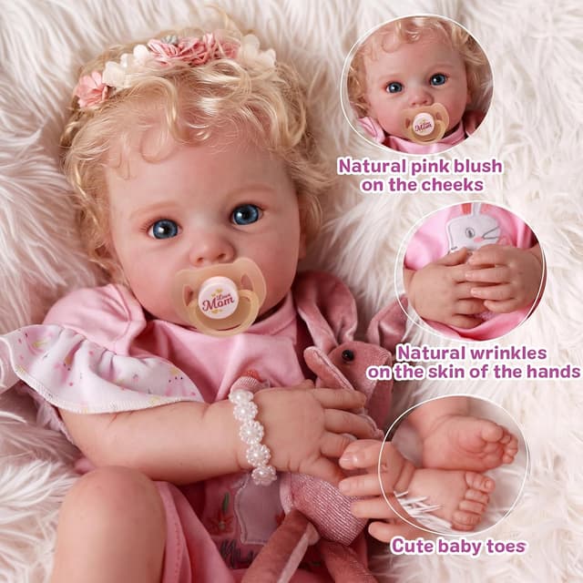 Detalle 2 de BABESIDE 17 Inch Reborn Baby Doll
