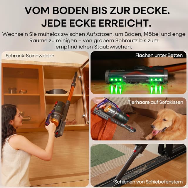 Thumbnail 5 de KIPMAX Akku Staubsauger 50000Pa 550W mit Display