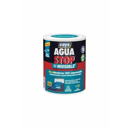 Detalle de CEYS Aguastop Invisible: micromembrana líquida transparente 100% impermeable para terrazas, patios y azoteas (1 L)