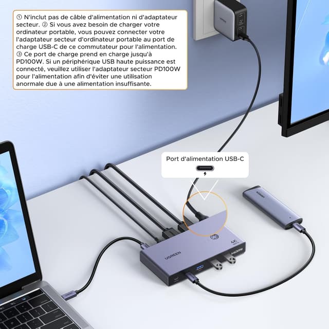 Thumbnail 5 de UGREEN KVM Switch HDMI USB C 4K 60Hz