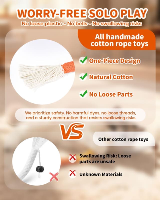 Thumbnail 5 de SYHZC Kitten Teething Toys 27 Inch pack