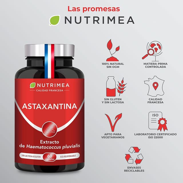 Thumbnail 5 de Nutrimea Astaxantina Pura 4 mg - Antioxidante Vegano y Natural