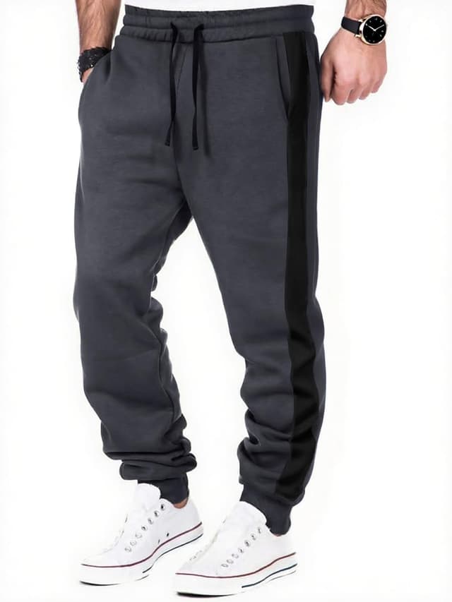 Thumbnail 6 de HMIYA Jogginghose Herren aus Baumwolle mit Taschen und Seitenstreifen