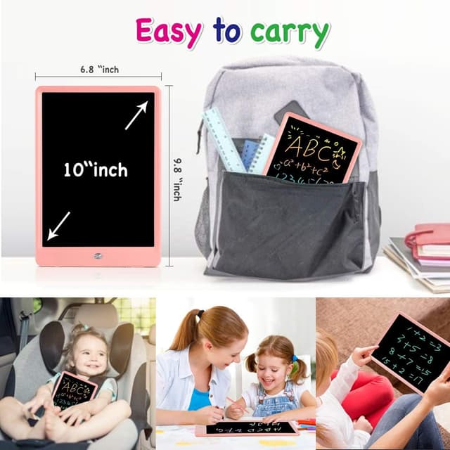 Thumbnail 6 de ORSEN 10-Inch LCD Writing Tablet for Kids (Color Doodle Board, Pink)